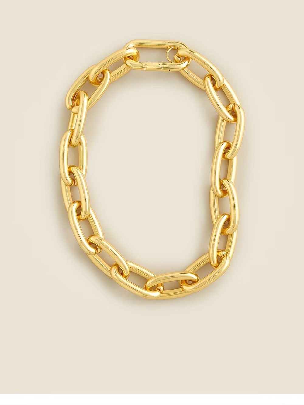 JCrew Metallic chainlink necklace NWOT